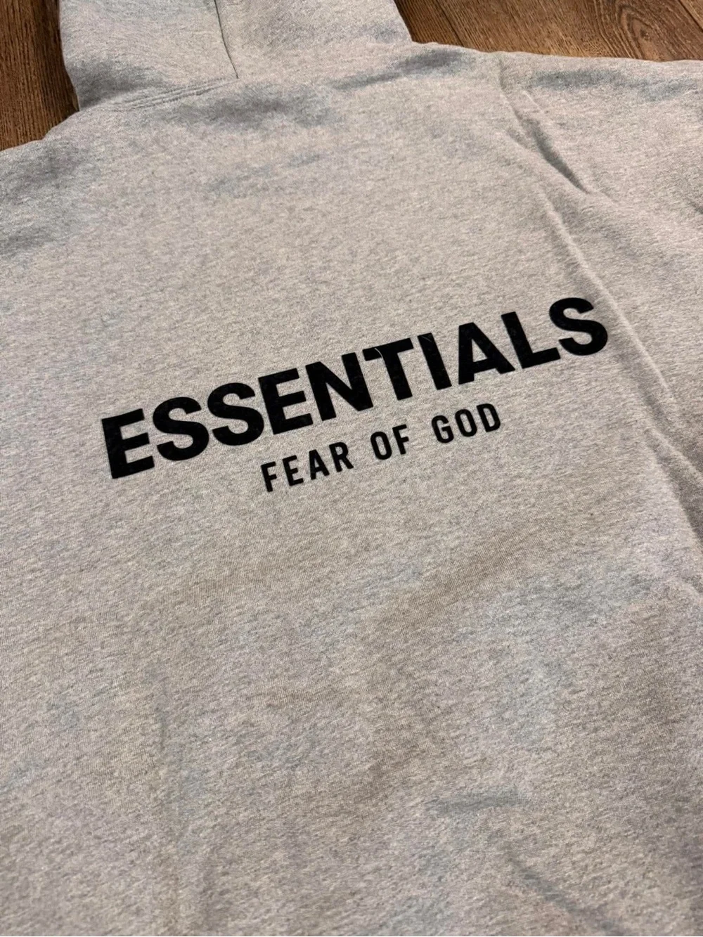 Fear of God ESSENTIALS Light Gray Hoodie Sweatshirt